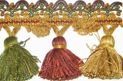 Stout Trim Apollo Tassel Fringe Eggplant